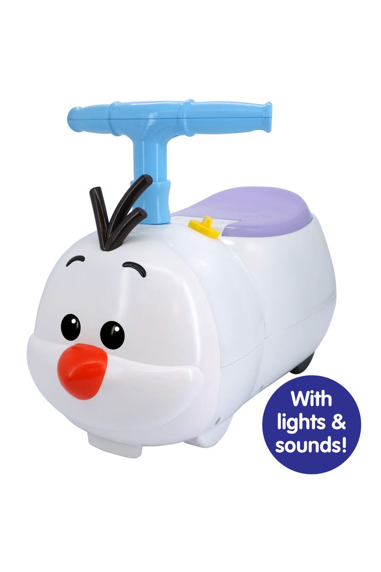 Lights & Sounds Zoom Ride-On Olaf Disney Frozen Vehicle, Alternate, color, White