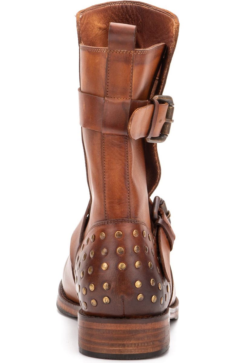 VINTAGE FOUNDRY Sherry Buckled Leather Boot, Alternate, color, Tan
