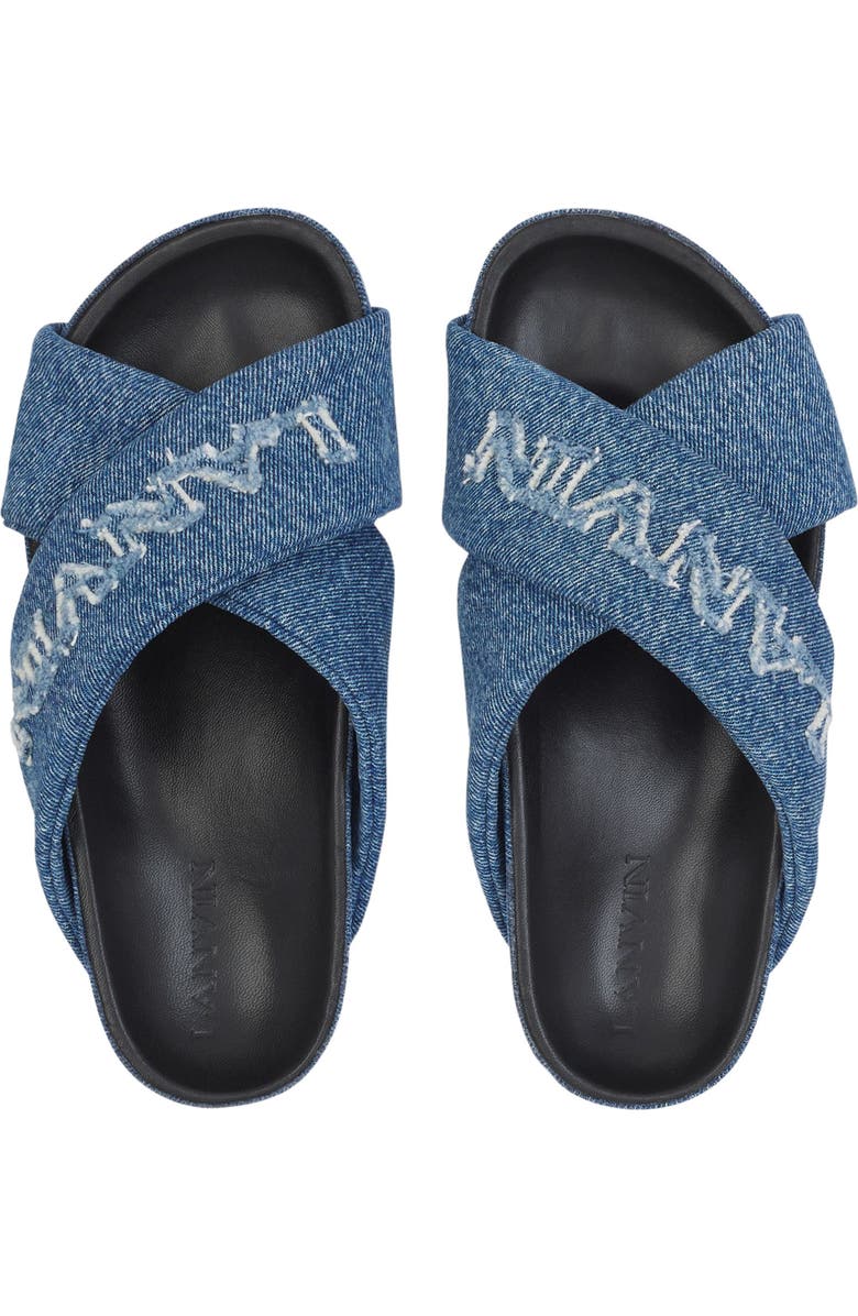 Lanvin TINKLE SANDALS IN DENIM, Alternate, color,