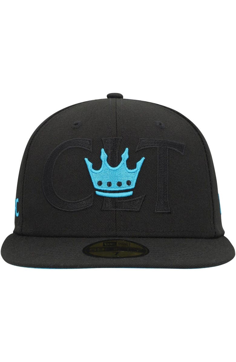 New Era Men's New Era Black Charlotte FC Kick Off 59FIFTY Fitted Hat, Alternate, color, Black