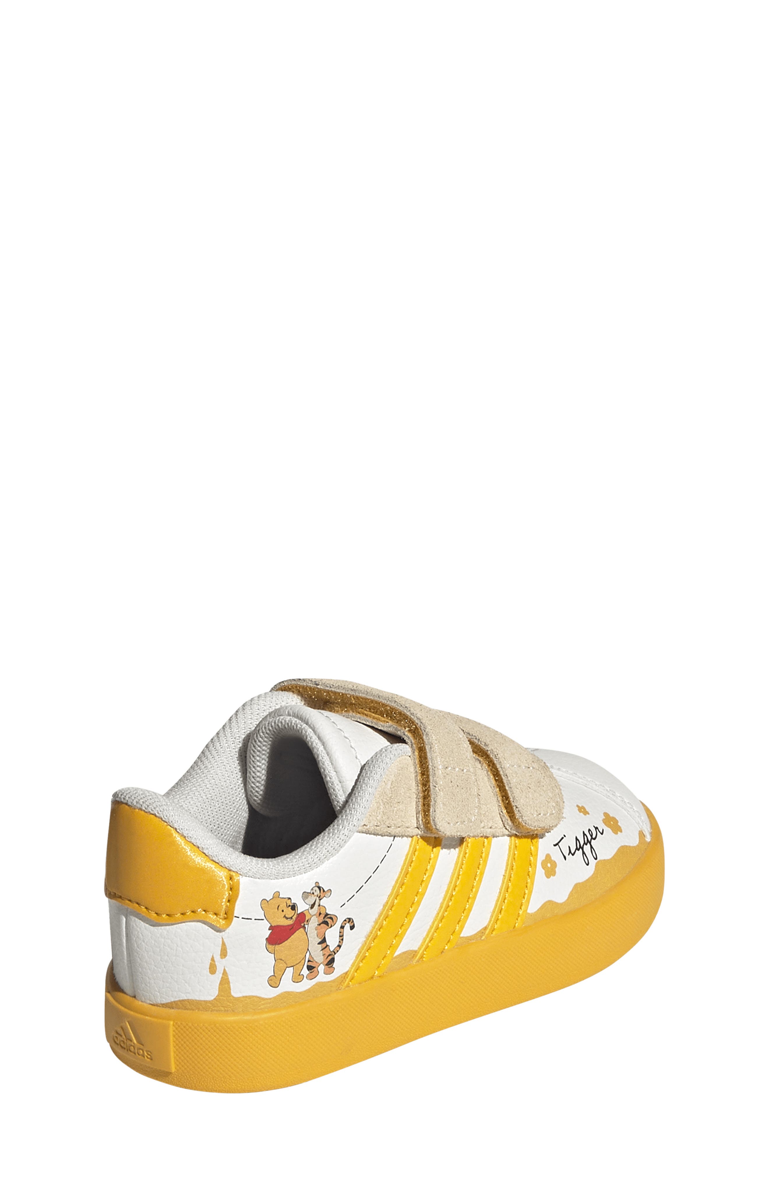 Kids' VL Court Disney® Winnie the Pooh Sneaker, Alternate, color, OFF WHITE/ YELLOW/ BLACK