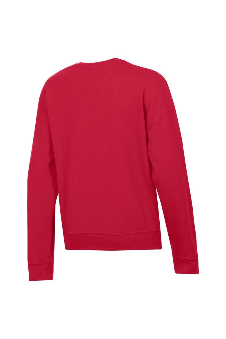 Women's Champion Scarlet Ohio State Buckeyes Powerblend Sweatshirt, Alternate, color, Scarlet
