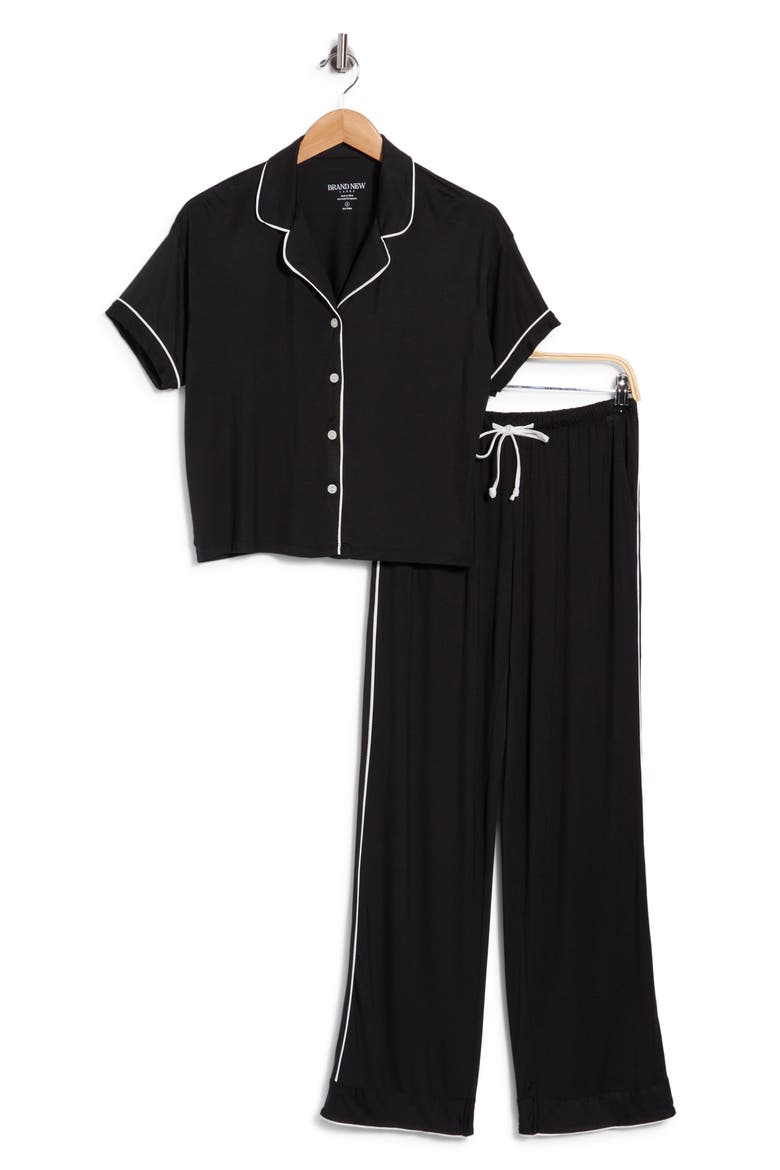 Sophia Pajama Set, Main, color, BLACK