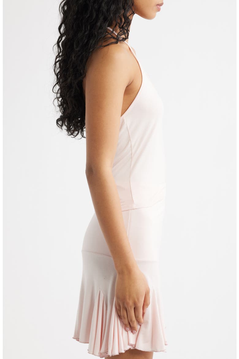 Mollie Knit Scoop Neck Halter Top, Alternate, color, BABY PINK