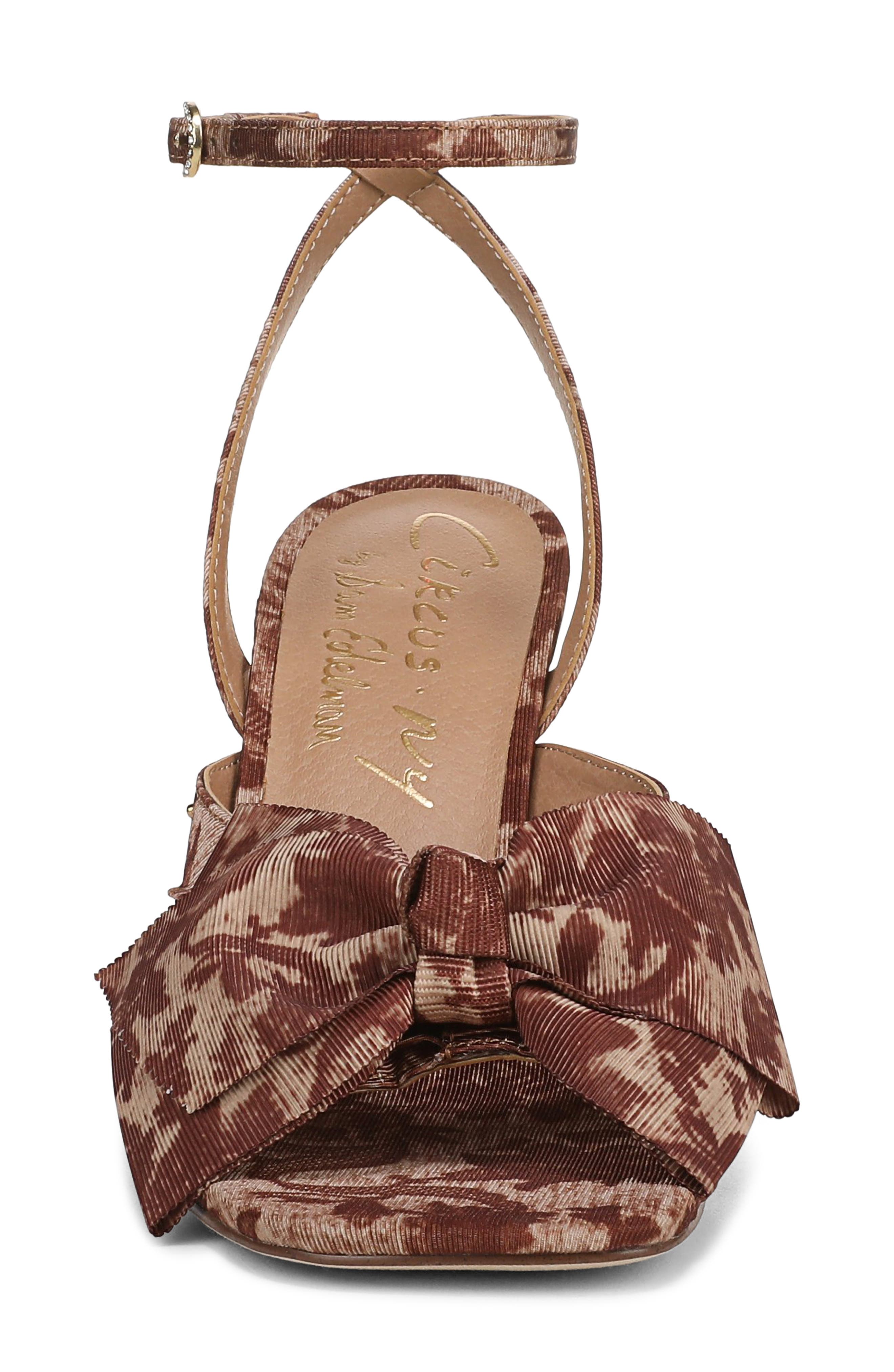 Circus NY by Sam Edelman Wilma Ankle Strap Sandal, Alternate, color, Rich Cognac Multi