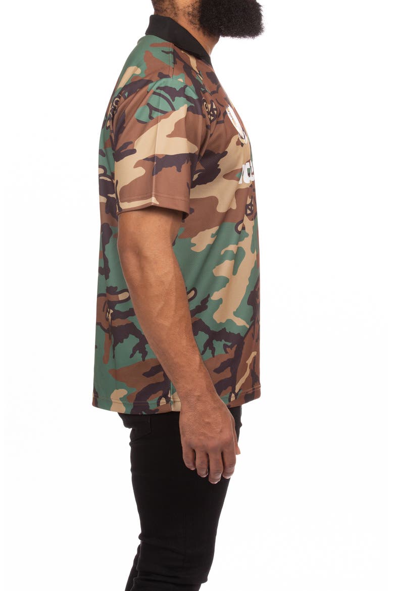Acid Camo Mesh T-Shirt, Alternate, color, CAMO