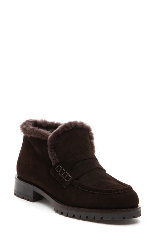 275 Central Zelia Genuine Shearling Weatherproof Boot In Brown