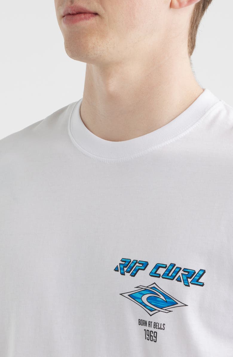 Rip Curl Fade Out Icon Graphic T-Shirt, Alternate, color, White