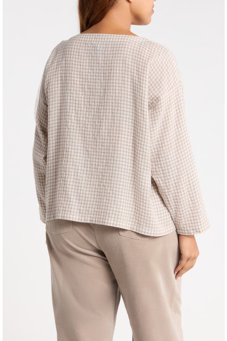 Bateau Neck Boxy Wool Blend Top, Alternate, color, PLASTER