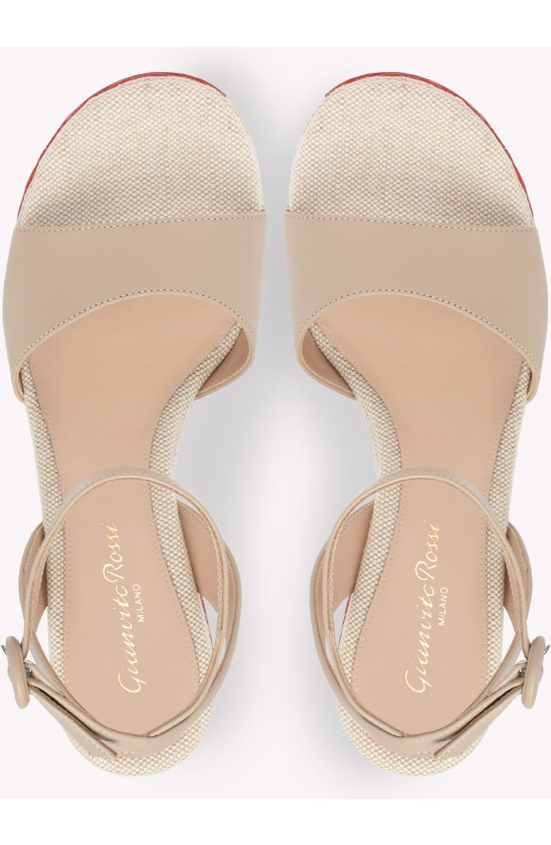 Gianvito Rossi Malia Sandals, Alternate, color, Beige Fabric And Nappa