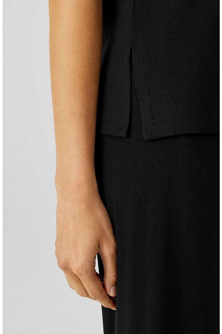 Jewel Neck Jersey Tank, Alternate, color, BLACK
