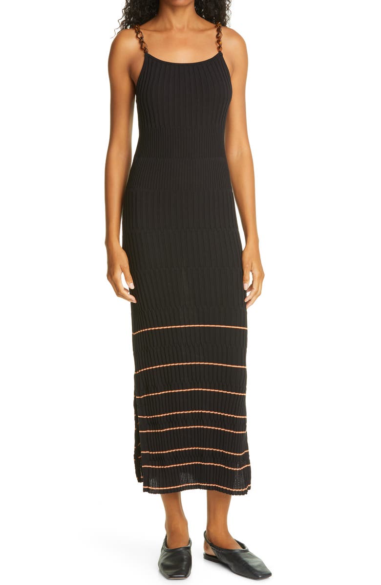 Simkhai Jonathan Simkhai Mixed Ribbing Tank Dress, Main, color,