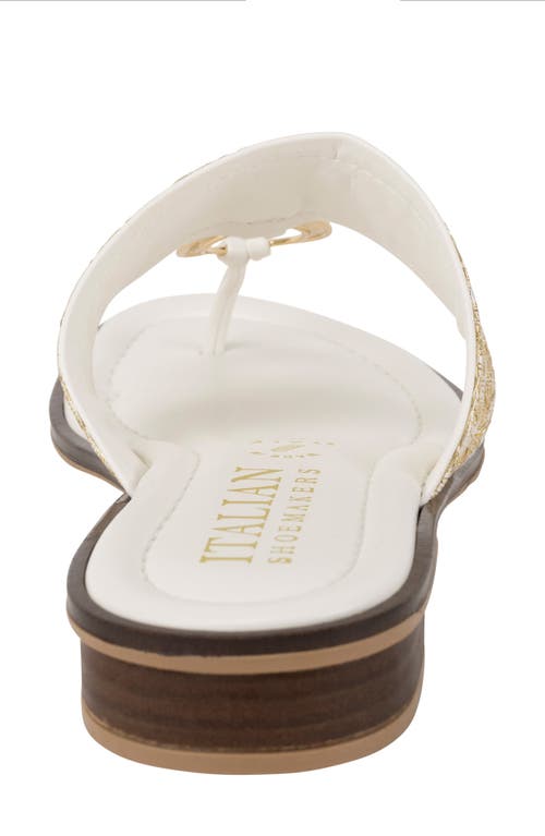 Italian Shoemakers Schunyler Sandal In White