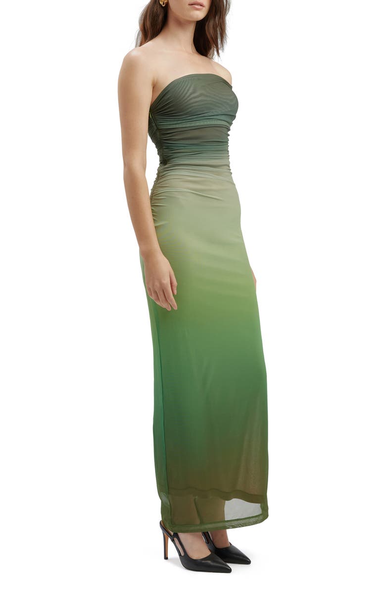 Bardot Aurelia Ombré Off the Shoulder Mesh Gown, Alternate, color, 