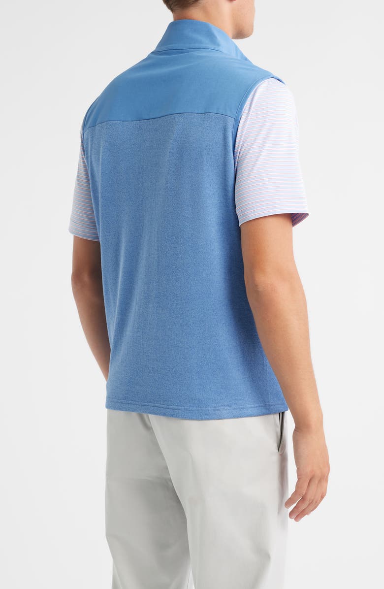Peter Millar Crown Crafted Solstice Performance Hybrid Zip-Up Vest, Alternate, color, Lunar Blue