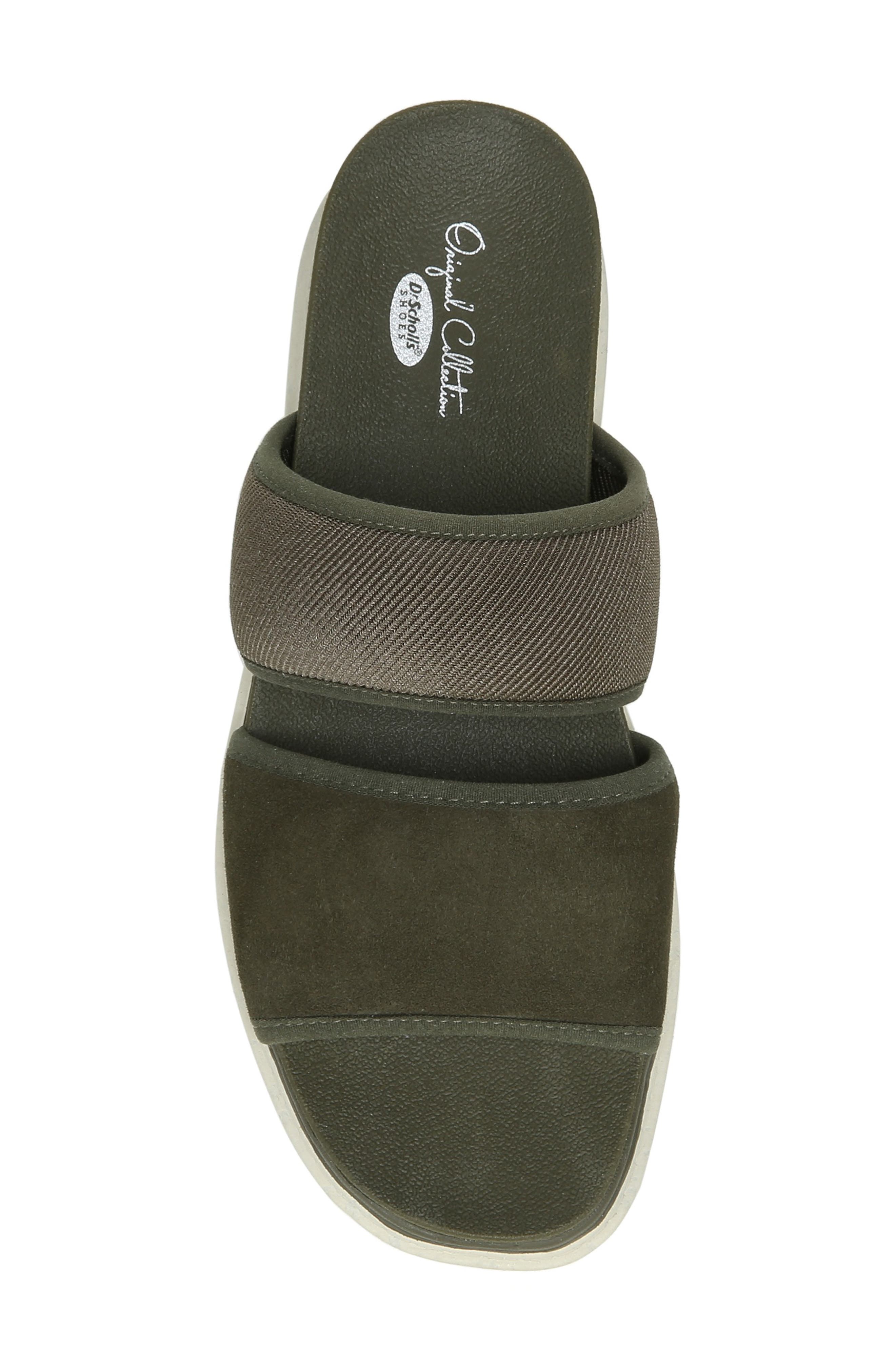 Terrain Platform Slide Sandal, Alternate, color, OLIVE