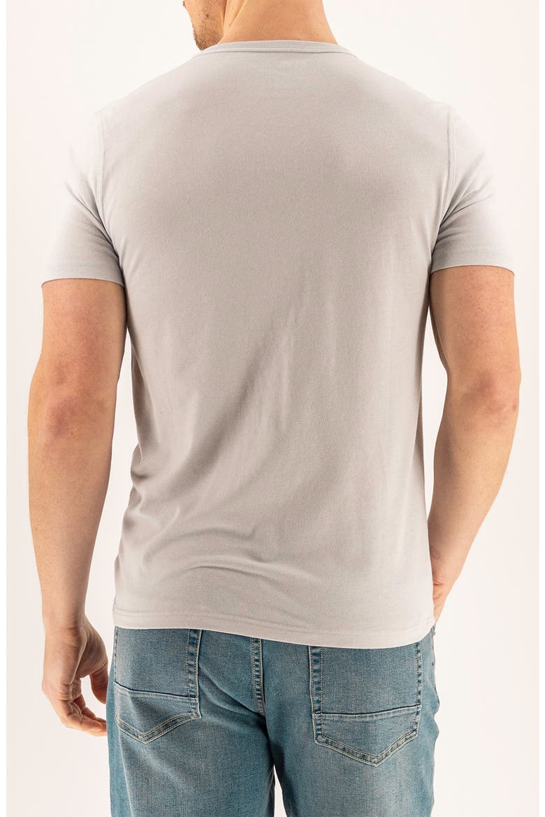 Burnout Short Sleeve Henley, Alternate, color, QUIET GRAY