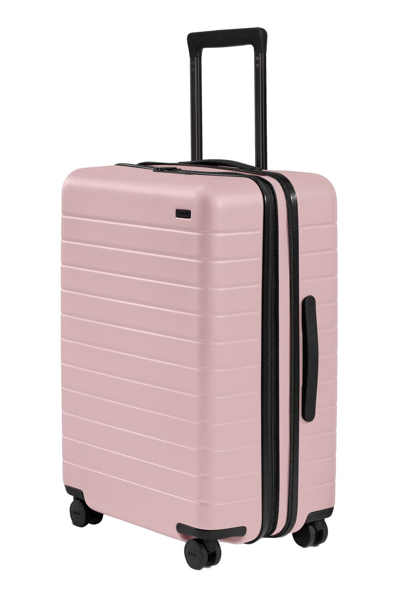 The Medium Flex Suitcase, Alternate, color, BLUSH PINK