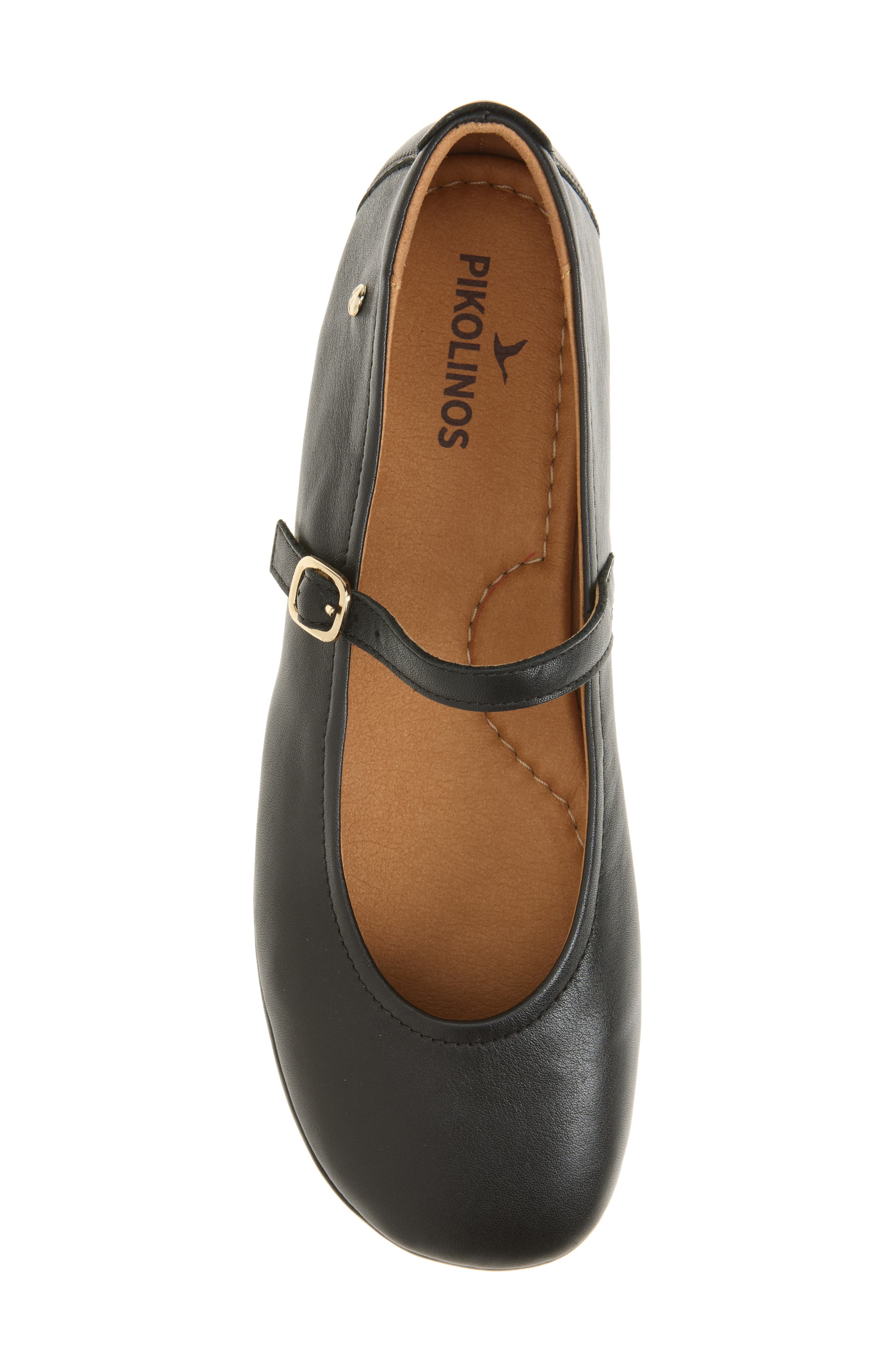 Carmona Mary Jane Flat, Alternate, color, BLACK