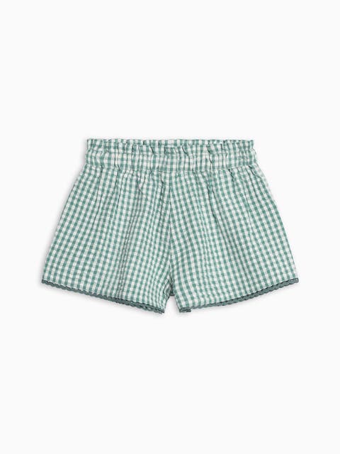 Organic Patty Seesucker Scalloped Trim Short (Baby)