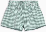 KENDI by Colored Organics Organic Patty Seesucker Scalloped Trim Short