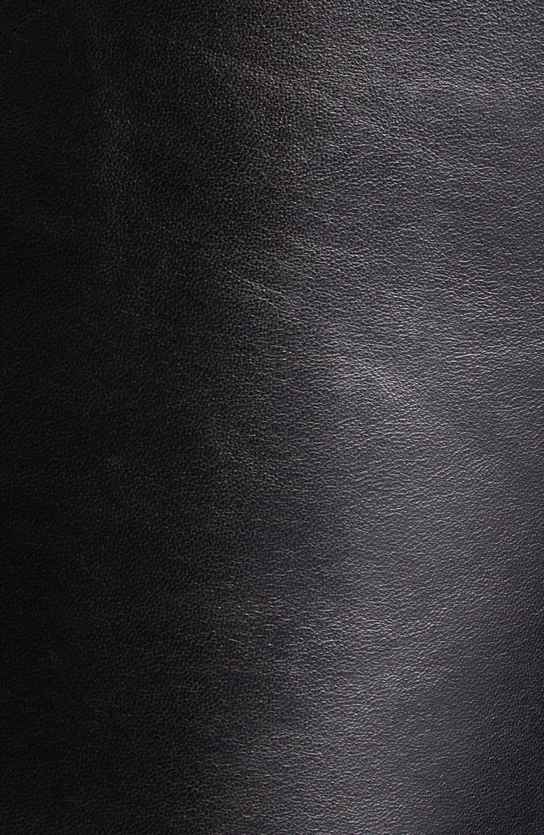 Stand Studio Sherla Lambskin Leather Jacket, Alternate, color, Black