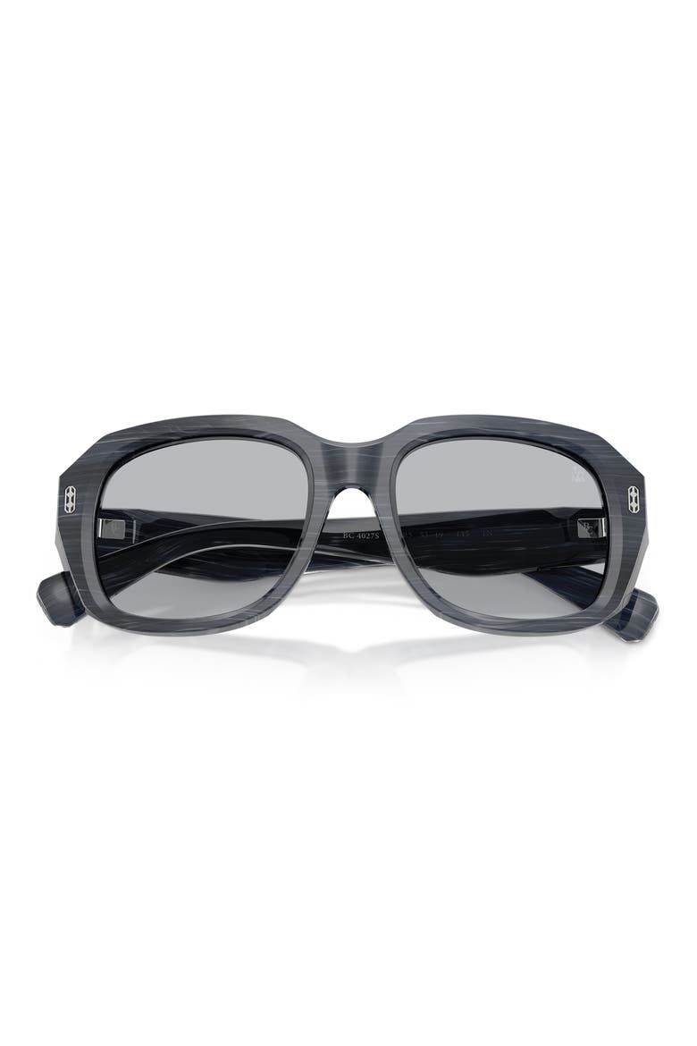 Demetra 53mm Square Sunglasses, Alternate, color, BLACK / BLUE