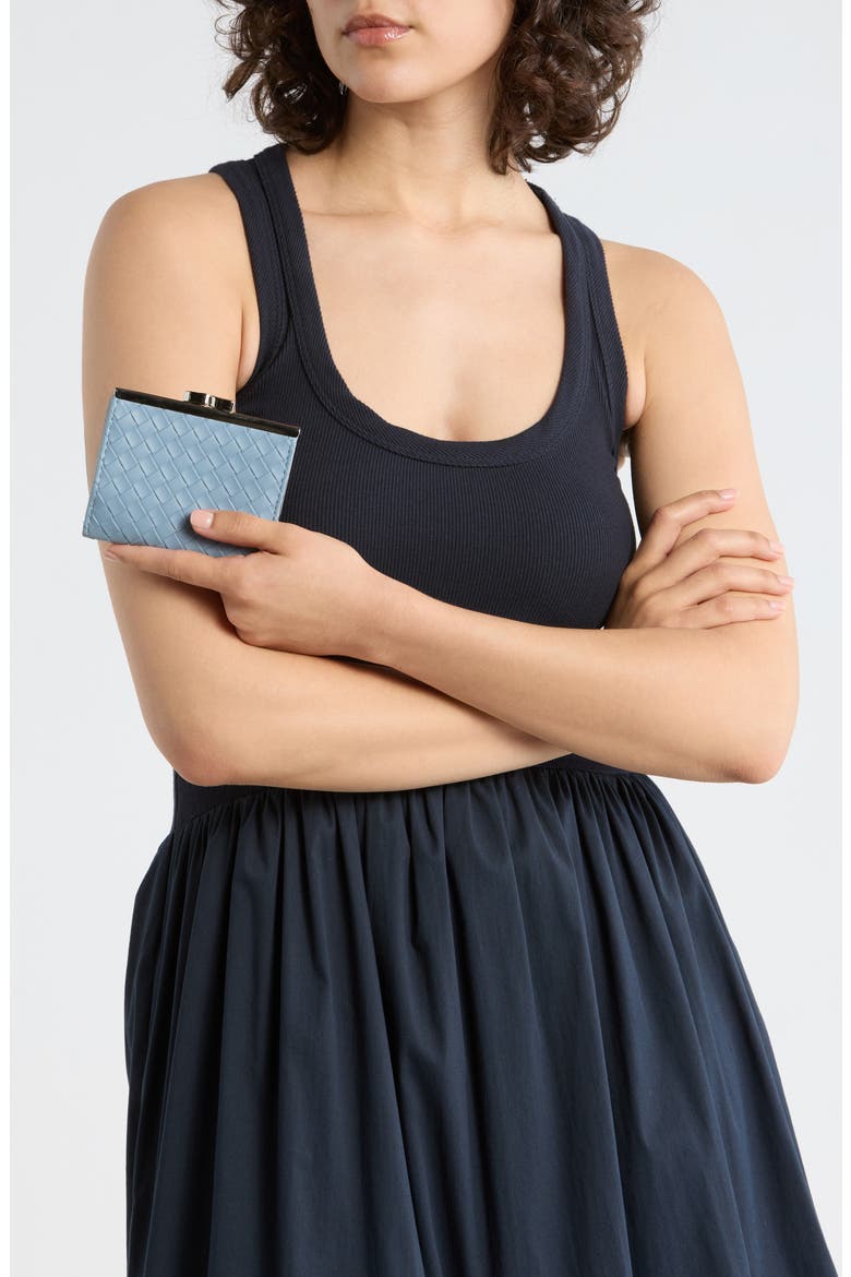 Frenchie Wallet, Alternate, color, MISTY BLUE WOVEN