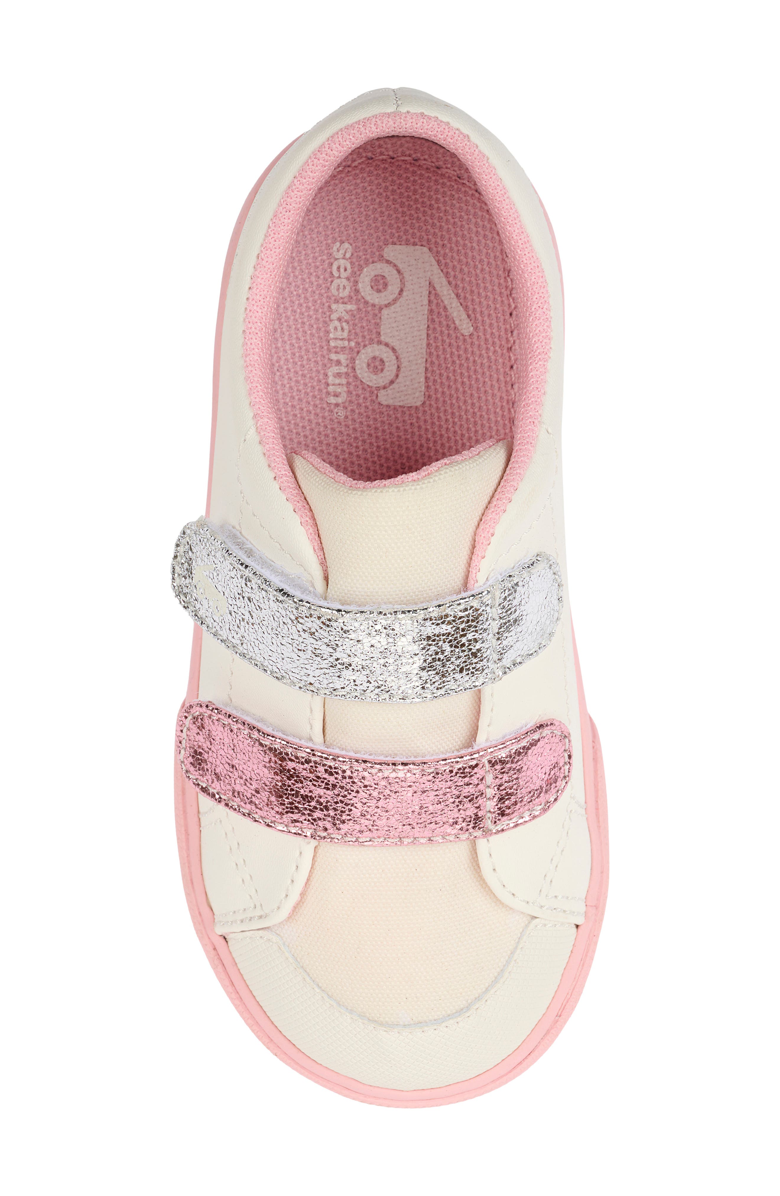 See Kai Run Kids' Morgan Sneaker, Alternate, color, White/ Pink