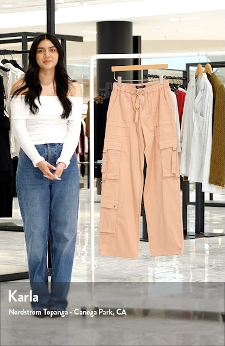 Stretch Cotton Cargo Parachute Pants, sales video thumbnail