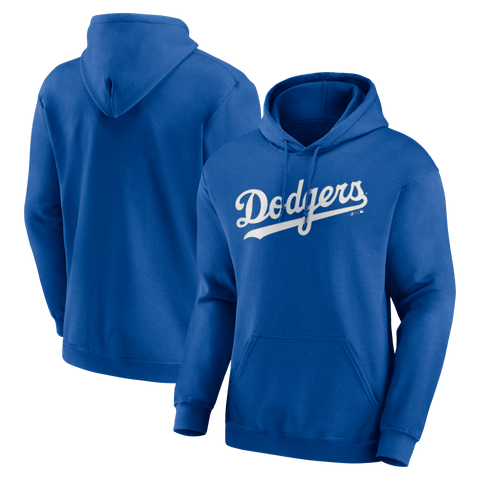 Men's Logo Athletic Royal Los Angeles Dodgers Wordmark Hoodie