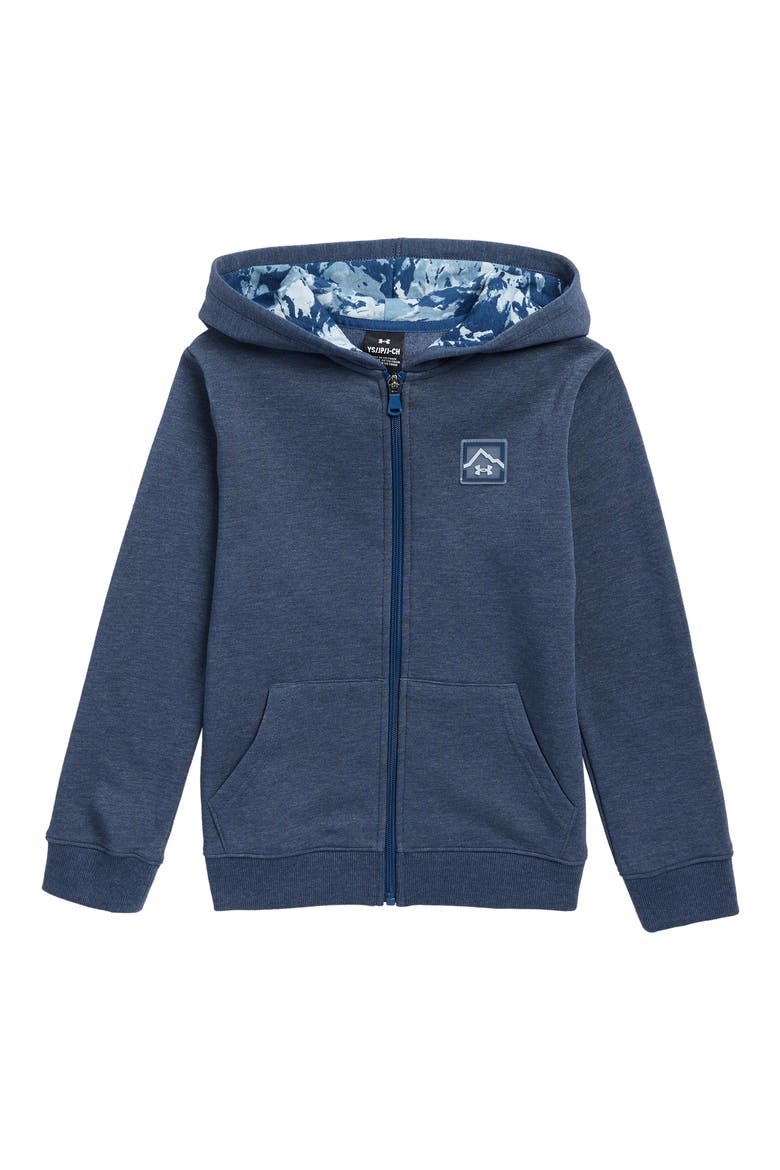 Kids' Full Zip Hoodie, Main, color, BLACKOUT NAVY