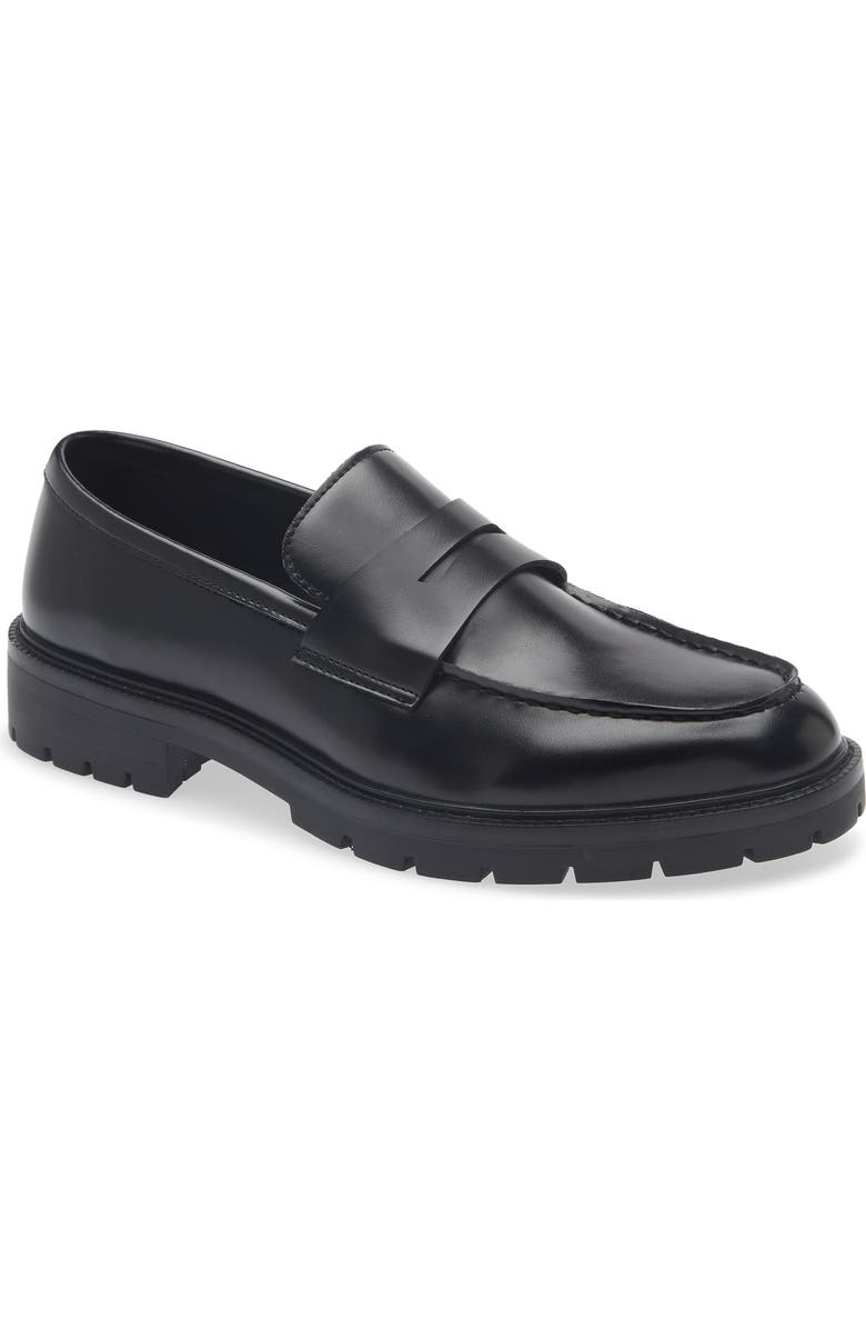 Abound Dayton Lug Penny Loafer, Main, color, Black