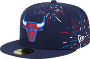New Era Men's New Era  Navy Chicago Bulls Americana Fireworks 59FIFTY Fitted Hat