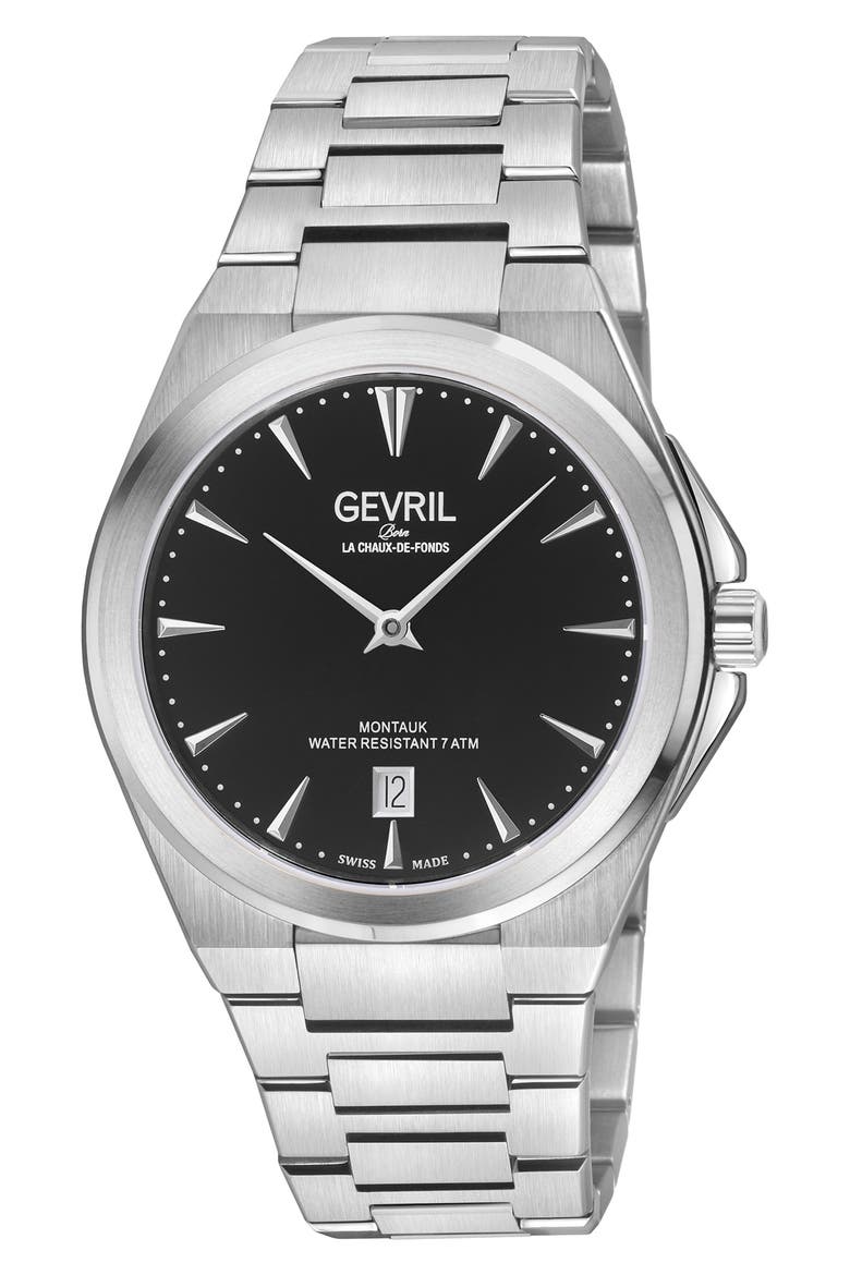 Montauk Bracelet Watch, 40mm, Main, color, SILVER