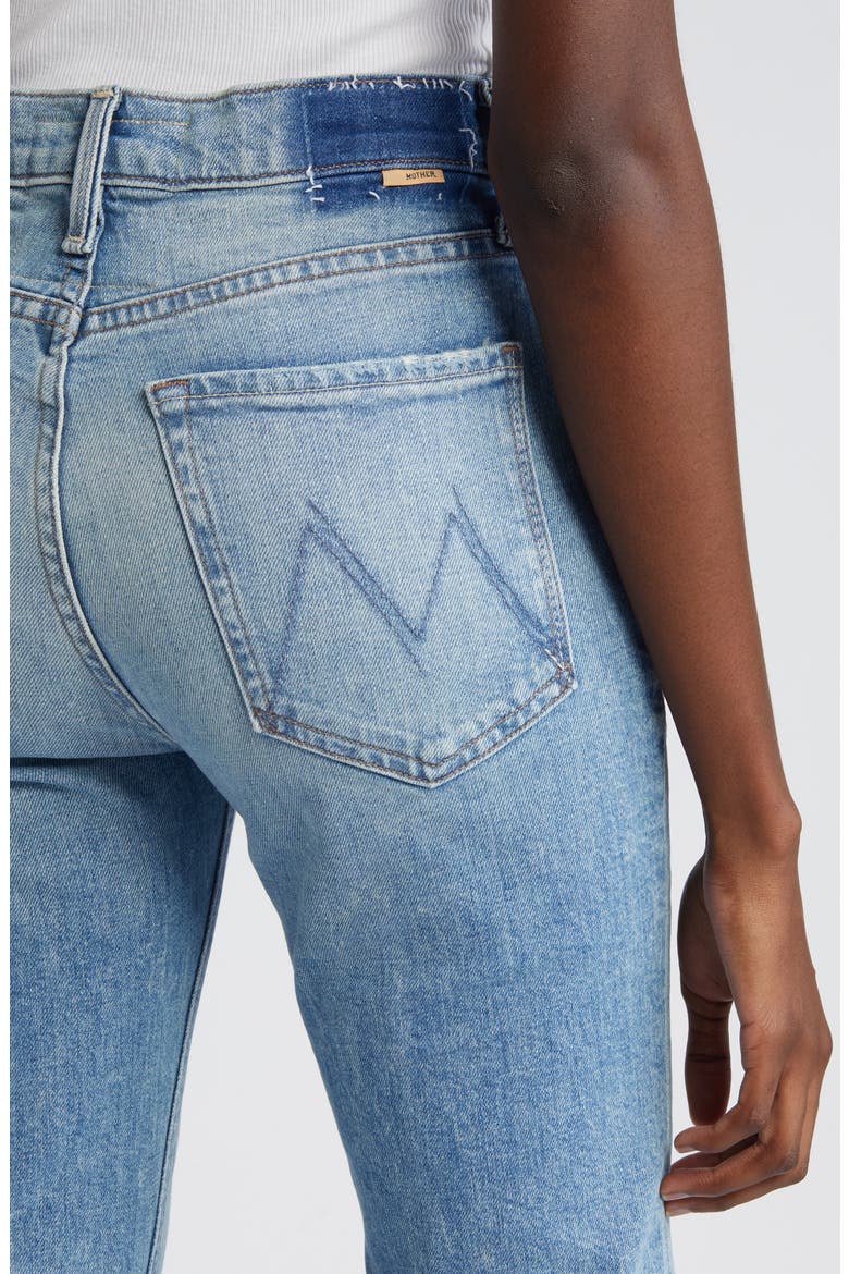The Tripper High Waist Flood Frayed Flare Jeans, Alternate, color, LEFT IN THE DUST