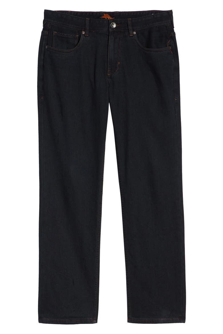 Antigua Cove Authentic Standard Fit Jeans, Alternate, color, BLACK OVERDYE