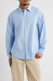 BP. Oversize Cotton Button-Up Shirt