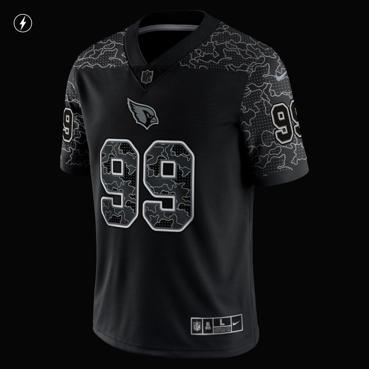 Men's Nike J.J. Watt Black Arizona Cardinals RFLCTV Limited Jersey