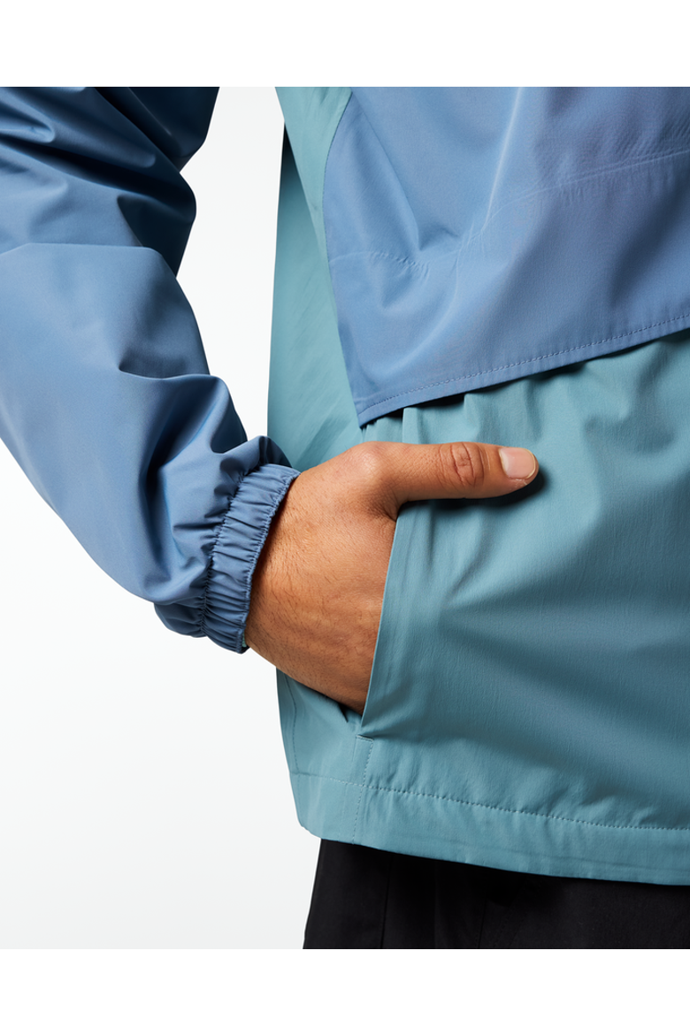 Rayu Rain Jacket - Men's, Alternate, color, Steel Blue/Everglade