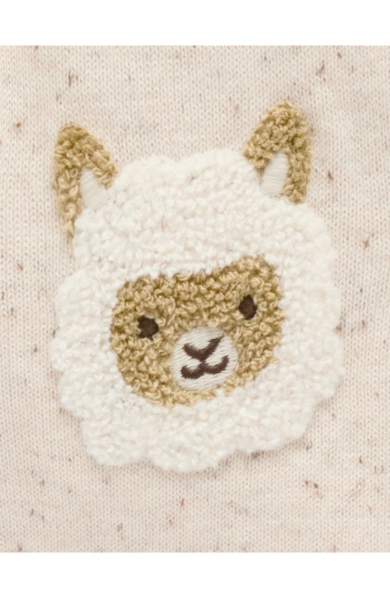 Purebaby Fiesta Friends Knit Cardigan, Alternate, color, Sand Neppy