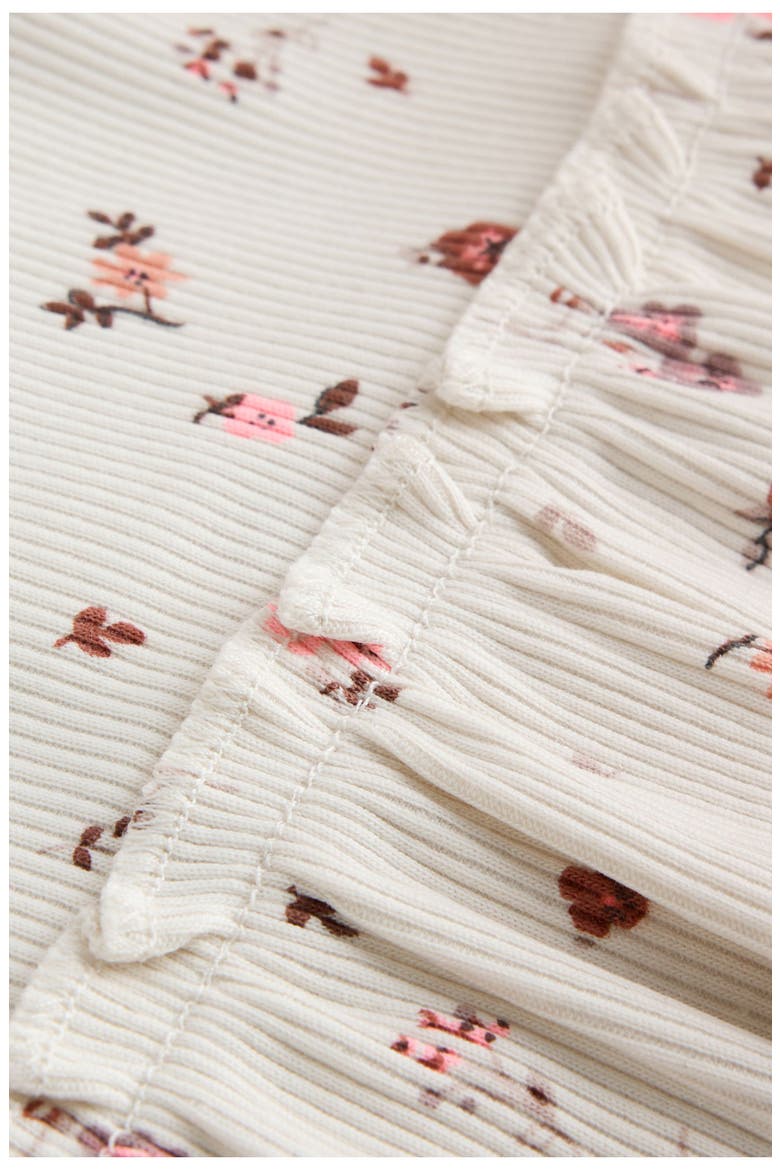 Ditsy Floral Rib Set, Alternate, color, NEUTRAL