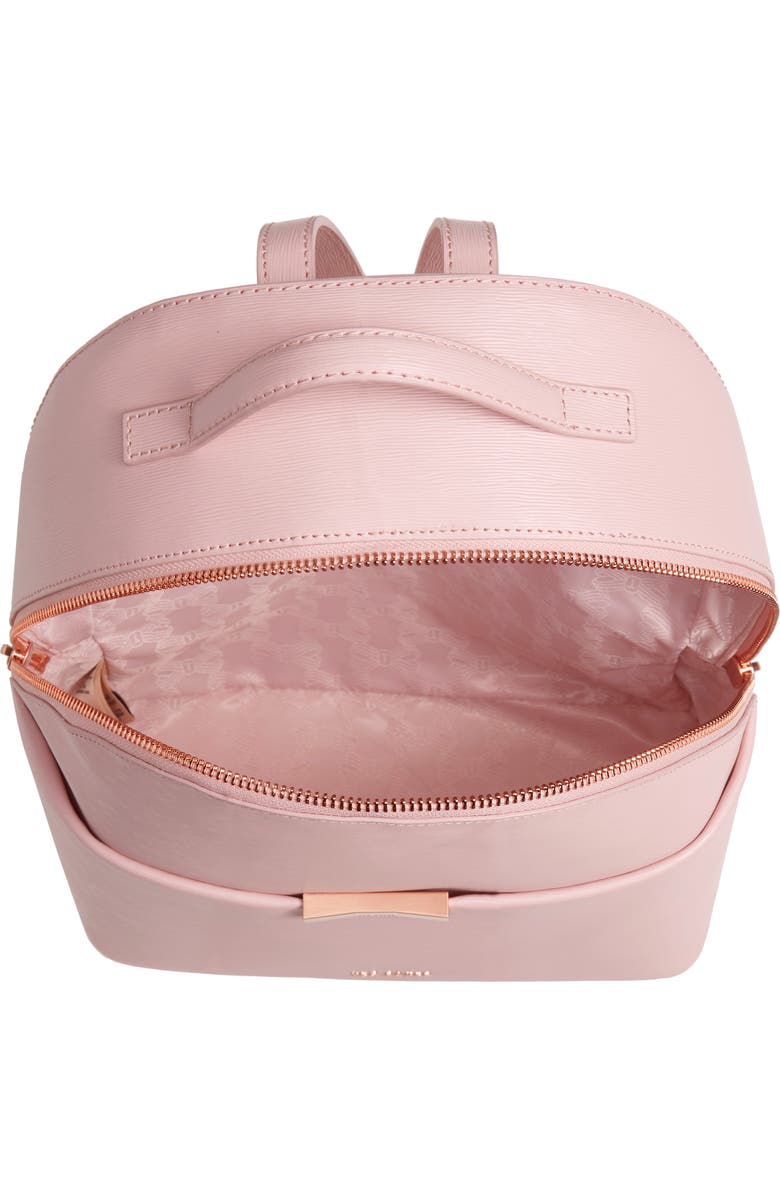 Ted Baker London Jenyy Faceted Bow Leather Backpack, Alternate, color,