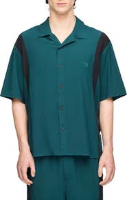 Y-3 Mesh Panel Woven Shirt