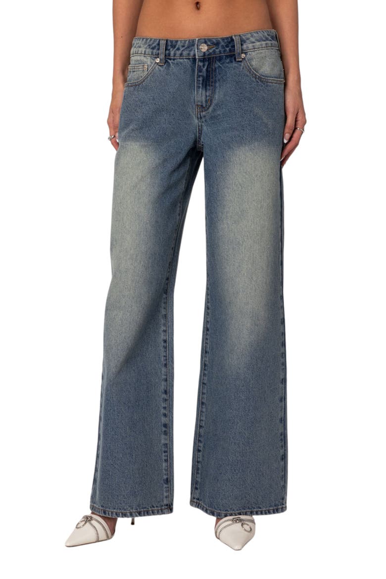 Magda Low Rise Wide Leg Jeans, Main, color, BLUE-VINTAGE-WASHED