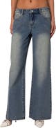EDIKTED Magda Low Rise Wide Leg Jeans