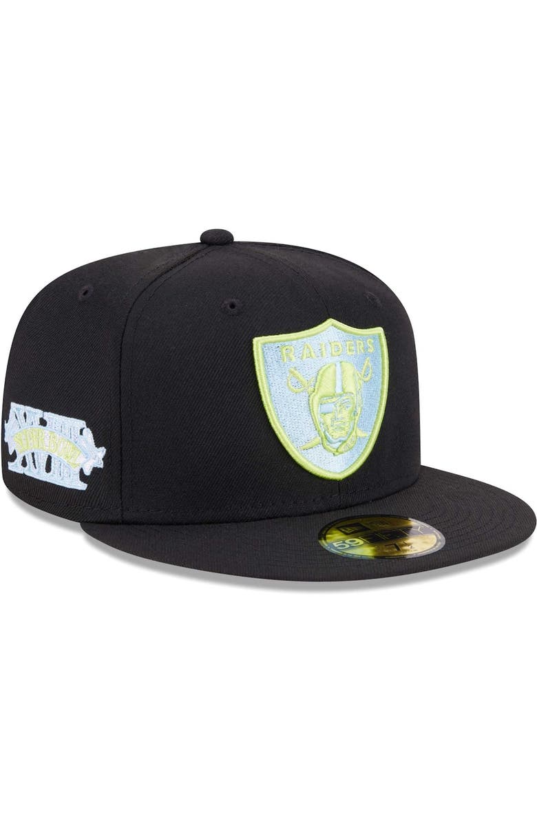 New Era Men's New Era Black Las Vegas Raiders Multi 59FIFTY Fitted Hat, Main, color,