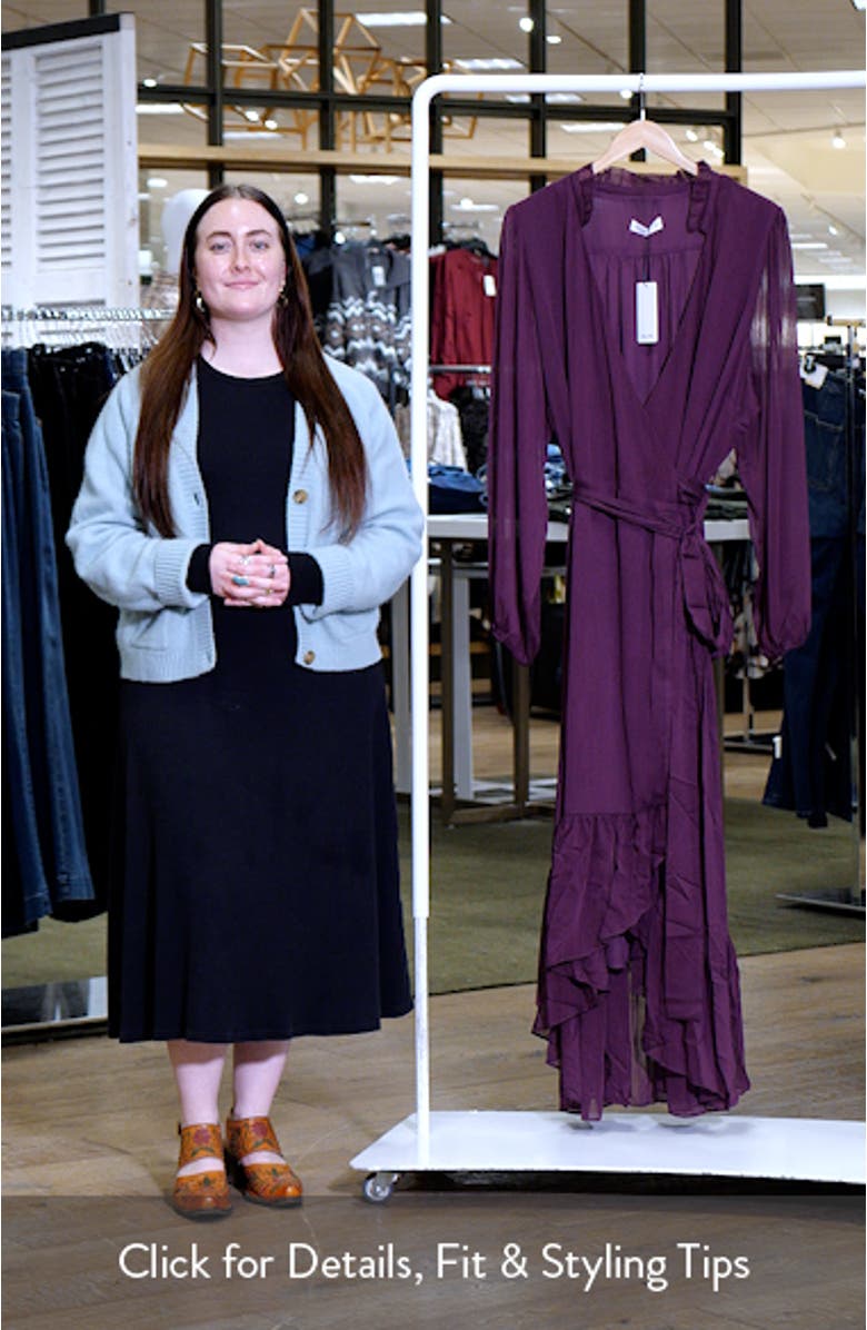 Instinct Long Sleeve Wrap Dress, sales video thumbnail