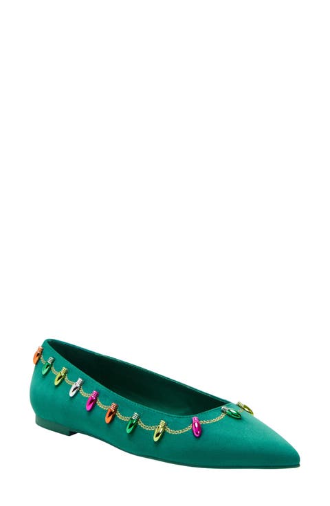 The Hollie Christmas Pointed Toe Flat (Women)