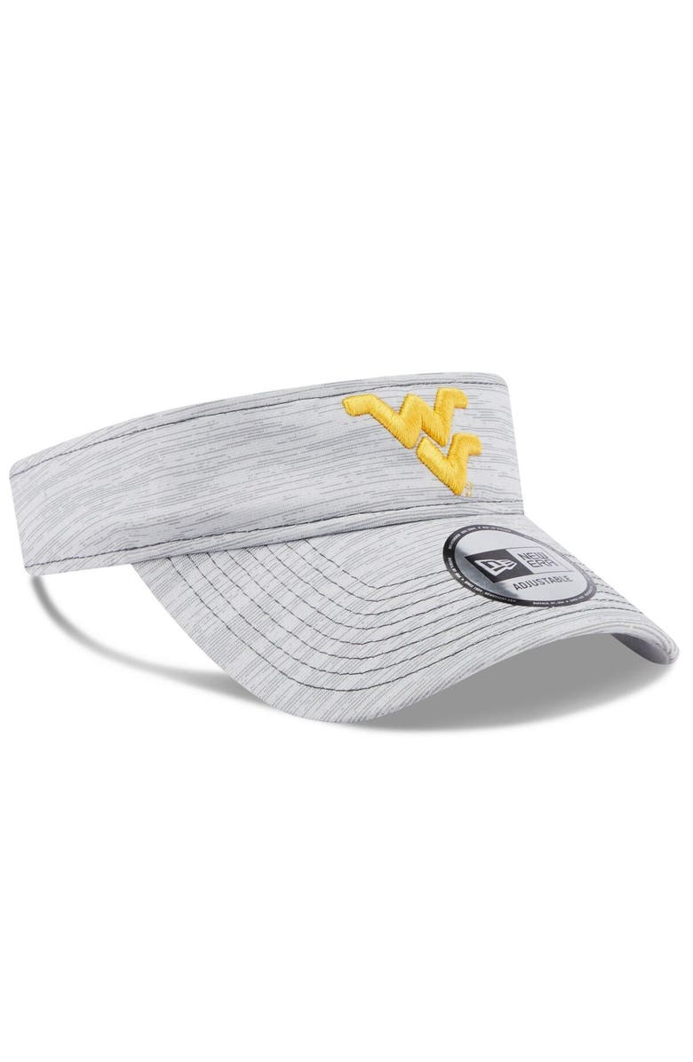 New Era Men's New Era Gray West Virginia Mountaineers Logo Adjustable Visor, Alternate, color, 